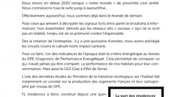 Newsletter 25 - FL Résidences et le DPE