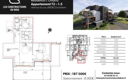 Plan du logement et surfaces