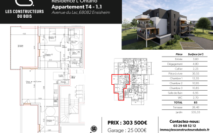 Plan du logement et surfaces